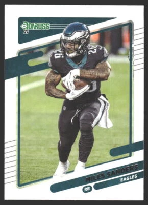 Miles Sanders #109 2021 Donruss Philadelphia Eagles - Image 1 of 2