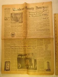 Newspaper WOODWARD COUNTY JOURNAL (Oklahoma) Nov 15, 1962 Lions Club [Y59Vb1d] - Picture 1 of 3
