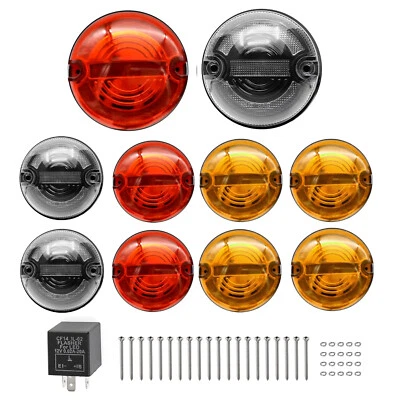 10Pcs For Land Rover Defender 90-16 90/110 83-90 Complete Led Light Lamp Upgrade - Image 1 of 4