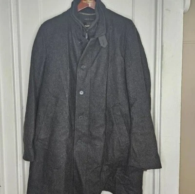 Abrigo de invierno Paul Stuart gris mezcla de lana talla 42/L Foto 1 de 4