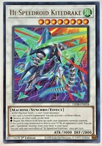 Yugioh Synchro Storm LED8-EN018 Hi-Speedroid Kitedrake Rare NM/M - Picture 1 of 1