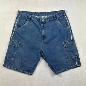 Chams Jean Shorts Mens 40 X 9 Cargo Ramie/Cotton Blend Summer Comfort Cool - Picture 1 of 13