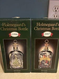 Holmegaard's Christmas Bottle 1996&1997 - Picture 1 of 6