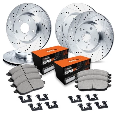 For Dodge Magnum 06-08 Brake Kit Drilled & Slotted Front & Rear Brake Kit w Foto 1 de 2