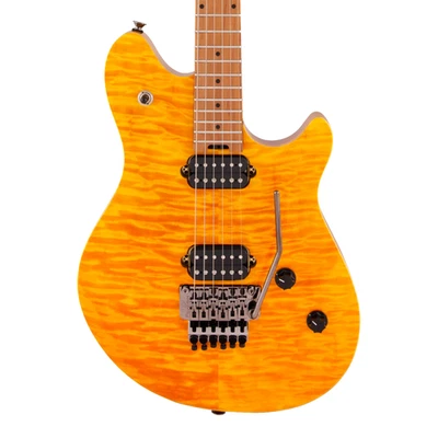 Открытая коробка EVH Wolfgang WG Standard QM - Прозрачный Янтарь с Запеченным Кленом FB - Изображение 1 из 4