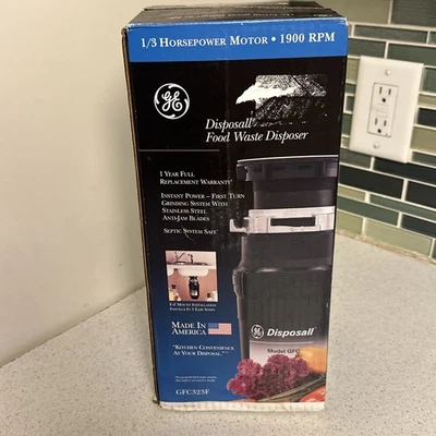 GFC323F GE Disposall Garbage Food Waste Disposer 1/3 HP NOS Vintage - Image 1 of 4