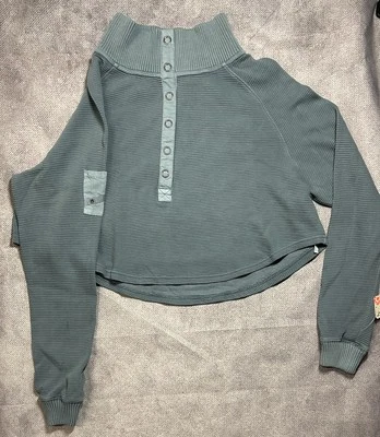 Free People Movement Women's So Fly Henley Layer Green |OB2120926| - Image 1 of 2