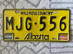 1982 Alberta Nummernschild Autoschild Garage Dekor Wild Rose Country Kanada - Bild 1 von 1