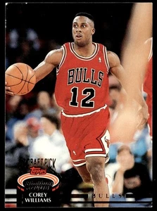 1992-93 Stadium Club Corey Williams Chicago Bulls #349 - Picture 1 of 2