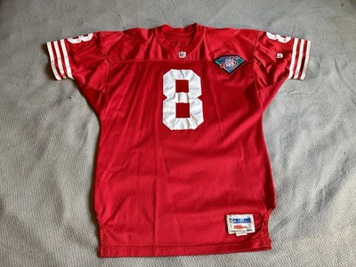 Auténtica camiseta vintage Steve Young San Francisco 49ers NFL Wilson 75th talla 48 Foto 1 de 4