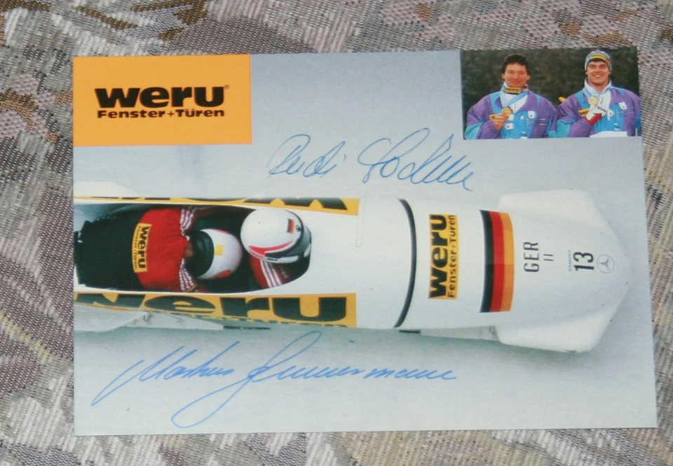Rudi Lochner und Markus Zimmernmann, orginal signiert, Top Autogrammkarte - Bild 1 von 1
