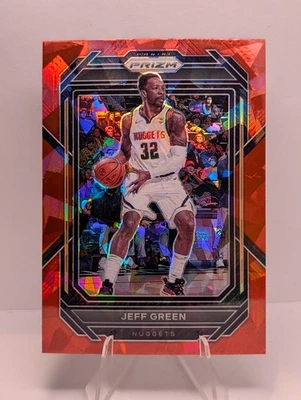 2022-23 Panini Prizm Jeff Green #23 Red Ice Prizm Denver Nuggets Foto 1 de 2