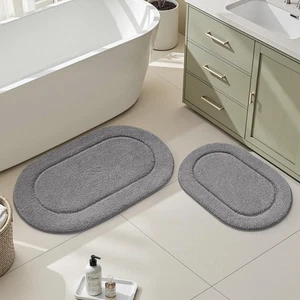 Bathroom Rugs Sets 2 Piece, Soft Bathroom Mats and Absorbent Microfiber Machi... - Bild 1 von 8
