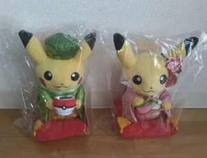 Pikachu Plush Toy A tea partyMale and female, set of 2 JAPAN pokemon center set - Picture 1 of 1
