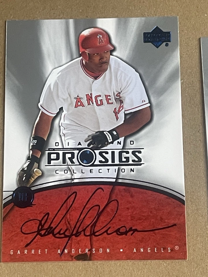 2004 Upper Deck Diamond Collection Pro Sigs - Garret Anderson #75 - Image 1 of 1
