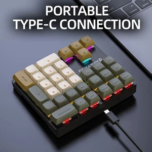 Mechanical Switches Numeric Keypad Wired Keyboard Finance Work - Picture 1 of 14