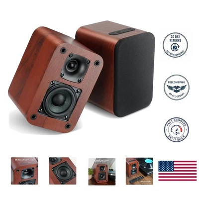 Altavoces estéreo compactos con Bluetooth y AUX - Perfecto para reproductores de discos Foto 1 de 4