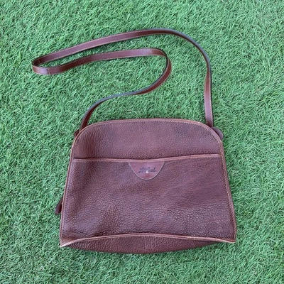 Bolso Cartera De Colección LL Bean Chesneau Cuero Genuino Irlanda Marrón Raro Foto 1 de 4