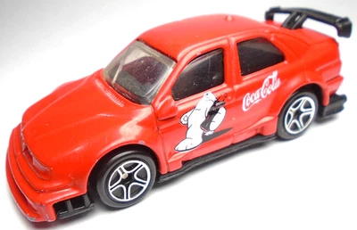 1999 MATCHBOX COCA COLA ALFA ROMEO 155 RED 1:60 DIECAST 3 1/8" CAR BLACK & WHITE - Image 1 of 4