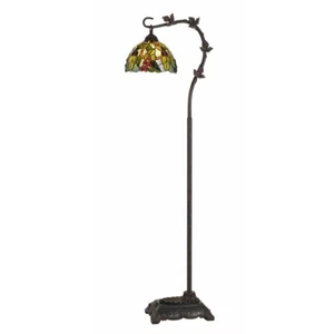 Tiffany-Style 60W Cotulla Downbridge Metal Floor Lamp - Picture 1 of 2