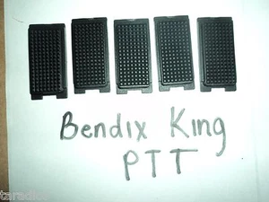 LOT 5 Replacement RUBBER PTT BUTTON Bendix King BK Radio DPH GPH EPH LPH Command - Picture 1 of 12