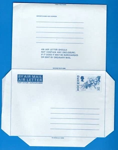 STAMPS BERMUDA- Jacaranda flower, aerogramme 12c, 1974-** - Picture 1 of 1