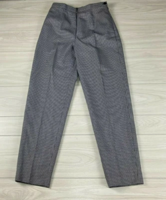 VTG Evan-Picone Dress Pants 10 30x32 Houndstooth High Waisted Black & White - Image 1 of 4