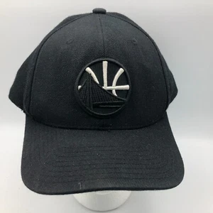 GOLDEN STATE WARRIORS Snapback Baseball Cap Hat STAINED Mitchell + Ness Black - Zdjęcie 1 z 14