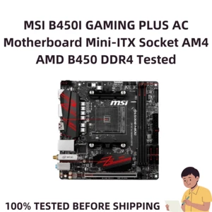 Placa madre MSI B450I GAMING PLUS AC Mini-ITX Socket AM4 AMD B450 DDR4 probada - Imagen 1 de 4