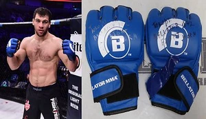 Anatoly Tokov Signed Bellator MMA 172 Fight Worn Used Gloves BAS COA Autograph - Picture 1 of 24