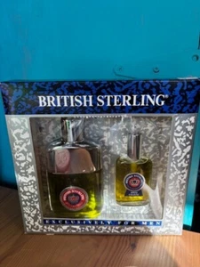 BRITISH STERLING FOR MEN AFTER SHAVE LOTION & SPRAY COLOGNE GIFT SET BY DANA - Picture 1 of 5