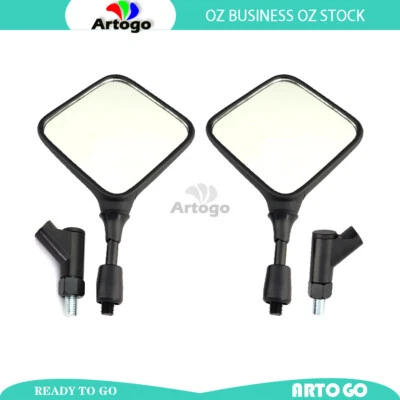 Espejos retrovisores de mano 2 piezas 10 mm R/L aptos para Suzuki DRZ400SM 2001-2015 2016 2017 2018 Foto 1 de 3
