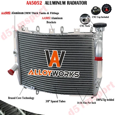 #39061-1248 RADIADOR DE ALUMINIO PARA 1998-2003 1999 2000 KAWASAKI NINJA ZX900 ZX-9R Foto 1 de 4
