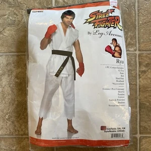 Ryu Street Fighter Adult Size S/M Halloween Costume Karate Dress Up Cosplay - Picture 1 of 10