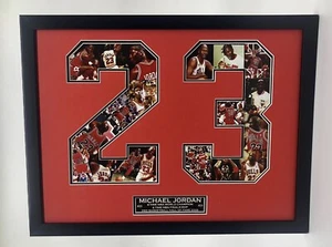 Michael Jordan Chicago Bulls #23 NBA Collage Art - Picture 1 of 11