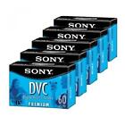 5x Sony Premium MiniDV 60min Camera Cassette Tape (5DVM60PRR)