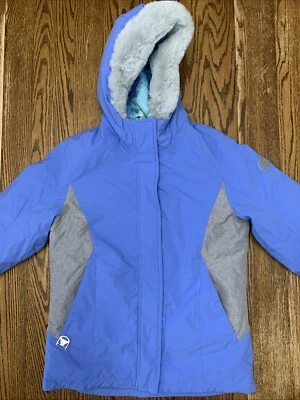 Chaqueta Gerry Niñas Mediana 10/12 Azul Con Capucha Parka Juvenil Esquí Invierno Abrigo Concha Foto 1 de 4