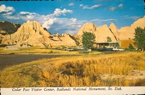 Cedar Pass Visitor Center Badlands National Monument South Dakota 111767 c 1960s - Picture 1 of 2