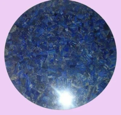 Mesa de mármol 12" centro café incrustación azul lapislázuli decoración hecha a mano G948 Foto 1 de 4
