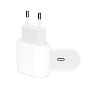 Adaptador de carga rápida USB-C 20W - Fuente de alimentación para iPhone, iPad, Samsung, Huawei - Blanco - Imagen 1 de 6