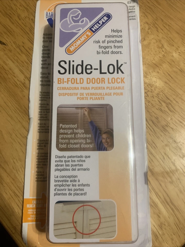 Mommy's Helper Slide-lok Bi-fold Door Lock 1 Count