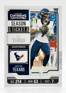 2023 Panini Contenders Season Ticket #40 C.J. Stroud RC Houston Texans - Picture 1 of 2