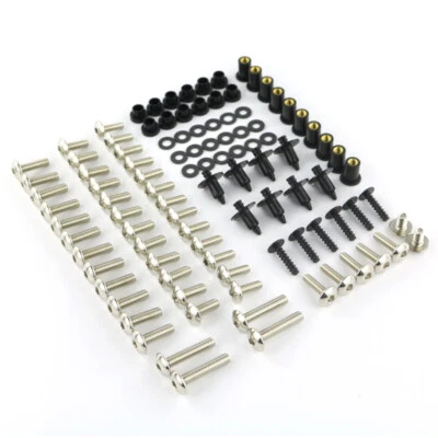 Kit de tornillos de carrocería de carenado completo de acero apto para Kawasaki Z800 Z900 Vulcan 1700 Foto 1 de 4