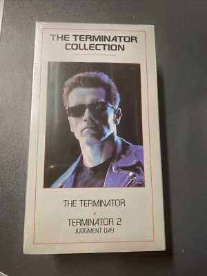 The Terminator Collection VHS Double Tapes Box Set Factory Sealed 1st Print 1991 - Image 1 of 4