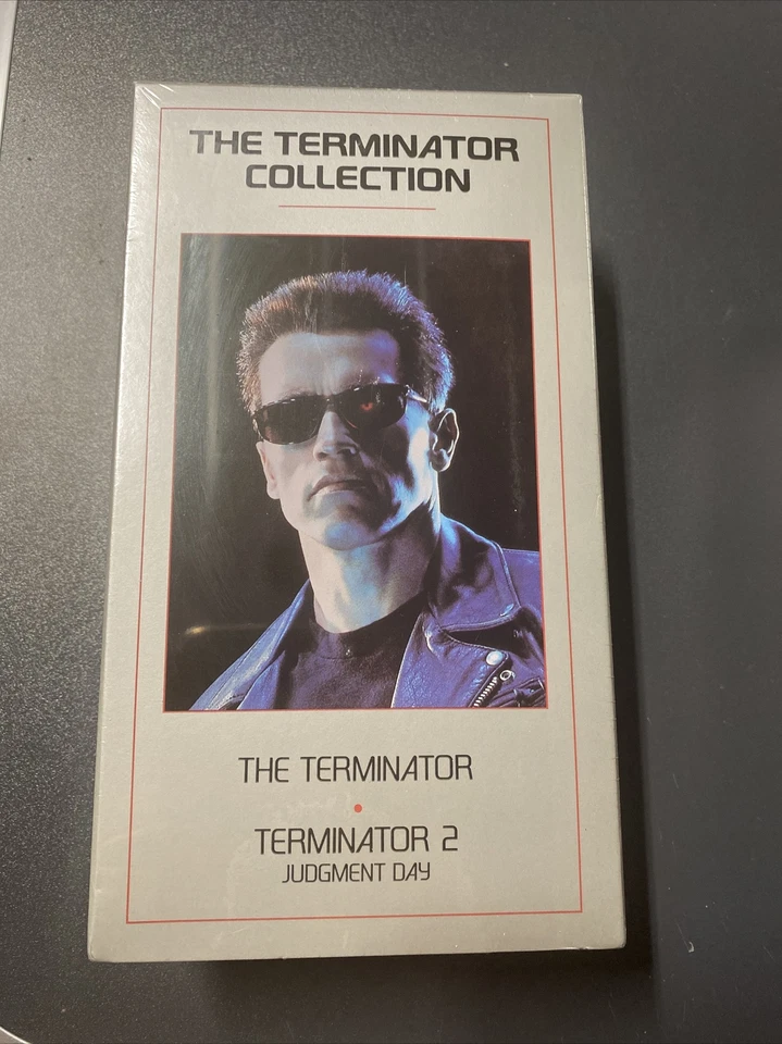 Vintage The Terminator Collection VHS Tapes 2 Tape Set Classic SciFi