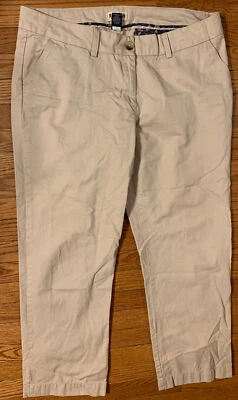 MAGELLAN Sportswear 16 M 码女式卡其色裤子 38"x30" 浅米色棉质 427 — 第 1/4 张图片