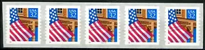 Flag Over Porch S/A Dated Red 1997 Oversized Backing PNC5 PL 11111 Scott 2915D - Picture 1 of 2