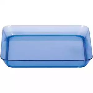 Translucent Blue Plates 5" PL SQR 8CT - Picture 1 of 1