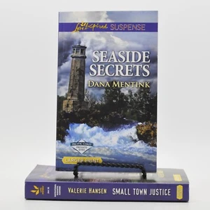 SEASIDE SECRETS & SMALL TOWN JUSTICE by Harlequin Large Print- Romance Suspense - Imagen 1 de 6