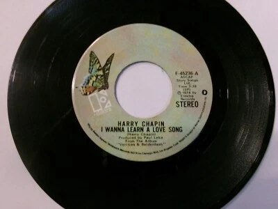 Harry Chapin-I Wanna Learn a Love Song/She Sings Songs Without Words-45-VG - Image 1 of 2